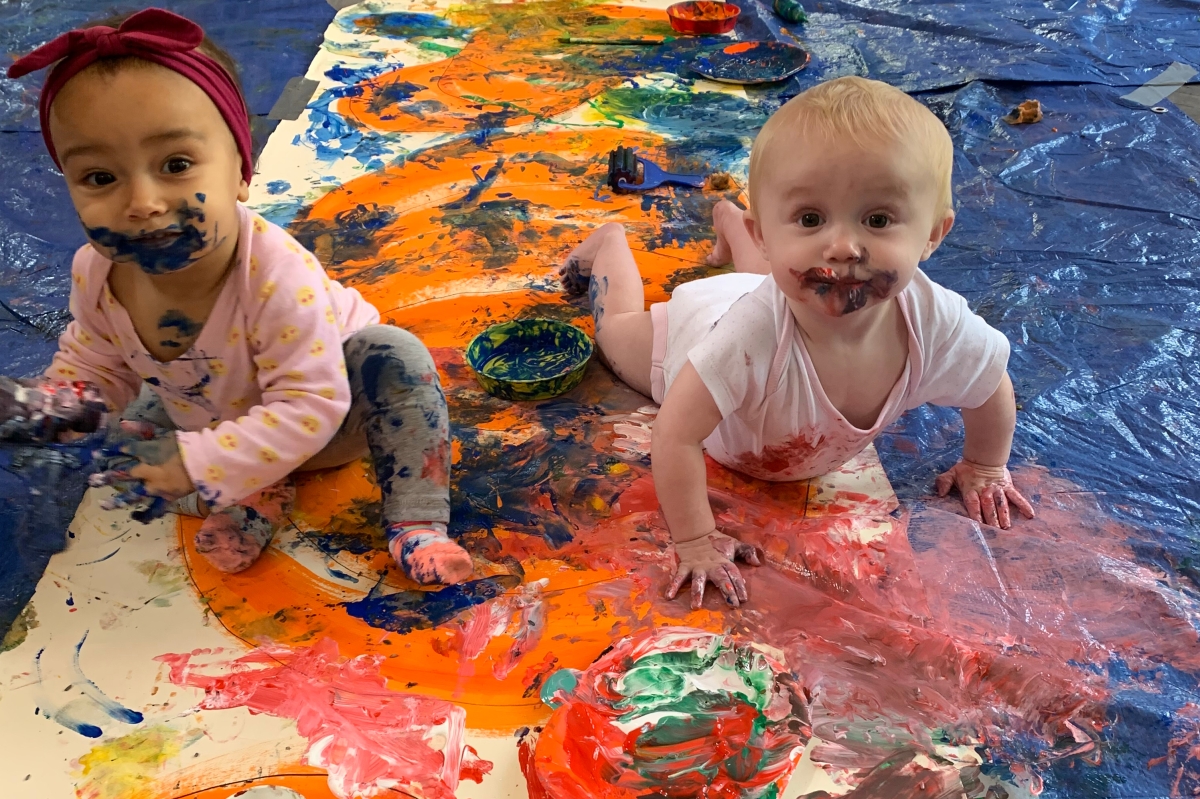 EMBRACING THE MESS WITH TODDLER SNAP PAINTING - Crazy Life with